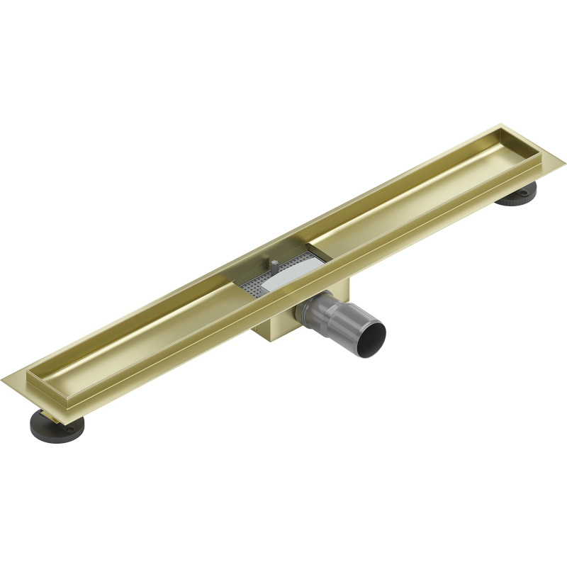 Mexen Flat corpo para ralo linear 70 cm, dourado escovado - 1A15070